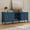 Blue, variant on HLR 67" Vintage TV Stand for 75 Inch TVs, Entertainment Center with Storage, Carved Doors, Adjustable Shelves, Blue
