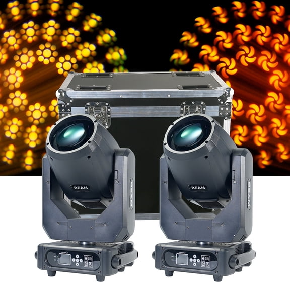 2PCS Beam 7R 230W Moving Head Light Mini Stage Light Effect DMX 512 for Disco Bar W/Case