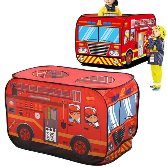 Cergrey Fire Truck Tent, Light Transmittance Kids Play Tent, Home For Children Travel Kids