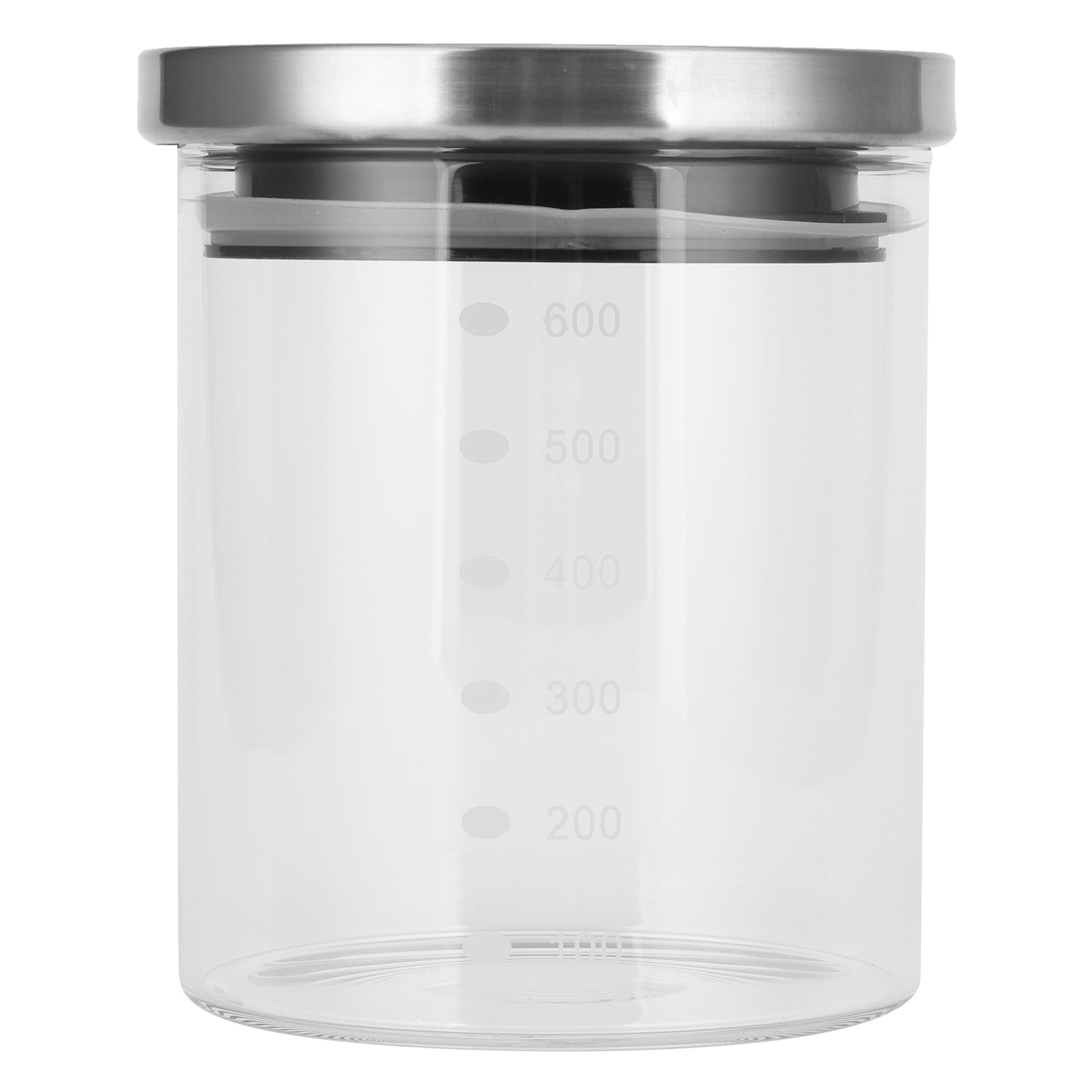 Food Storage Container, Stainless Steel Lid Borosilicate Glass