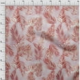 thumbnail image 4 of oneOone Rayon Red Fabric Tropical Leaf Craft Projects Decor Fabric Printed By The Yard 56 Inch Wide, 4 of 5