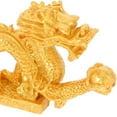 thumbnail image 3 of ELAYARD Statue de Dragon en Résine Dorée 1Pcs pour Décoration Intérieure et Collectionneurs, 3 of 6