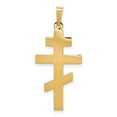 thumbnail image 4 of FJC Finejewelers 14 kt Yellow Gold Eastern Orthodox Cross Charm 34 x 15 mm, 4 of 6
