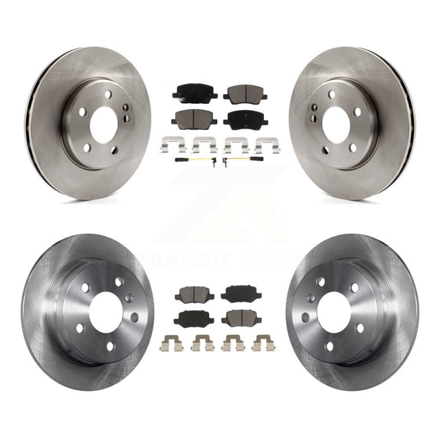 CMX Front Rear Disc Brake Rotors and Ceramic Pads Kit for Car 2006-2011 Mercedes-Benz B200 K8C-100795