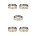 thumbnail image 1 of Guardurnaity de hombre Cadenas geométricas Brazalete Decoración desmontable Decoraciones Joyas de novio Joyas de cumpleaños Plata y oro Type2 NO2, 1 of 6