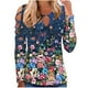 thumbnail image 2 of Pntutb Mujeres Moda Casual Imprimir Cuello Redondo Suelto Manga Larga Camiseta top Blusa Pullover Pntutb Pntutb-1594, 2 of 4