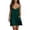 Green, variant on Satin Nightshirts Silk Nightdress for Women,Spaghetti Strap Short Negligee Chemise Slip with Deep V Neck,Green Women's S-XXL