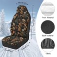 thumbnail image 7 of Uorisanigo Car Seat Covers Front Seats only, 2 Pack Blanket Cloth Mushroom Print Seat Covers Universal Fit for Most Vehicles, Summer Cool & Winter Warm, Car Accessories, 7 of 7