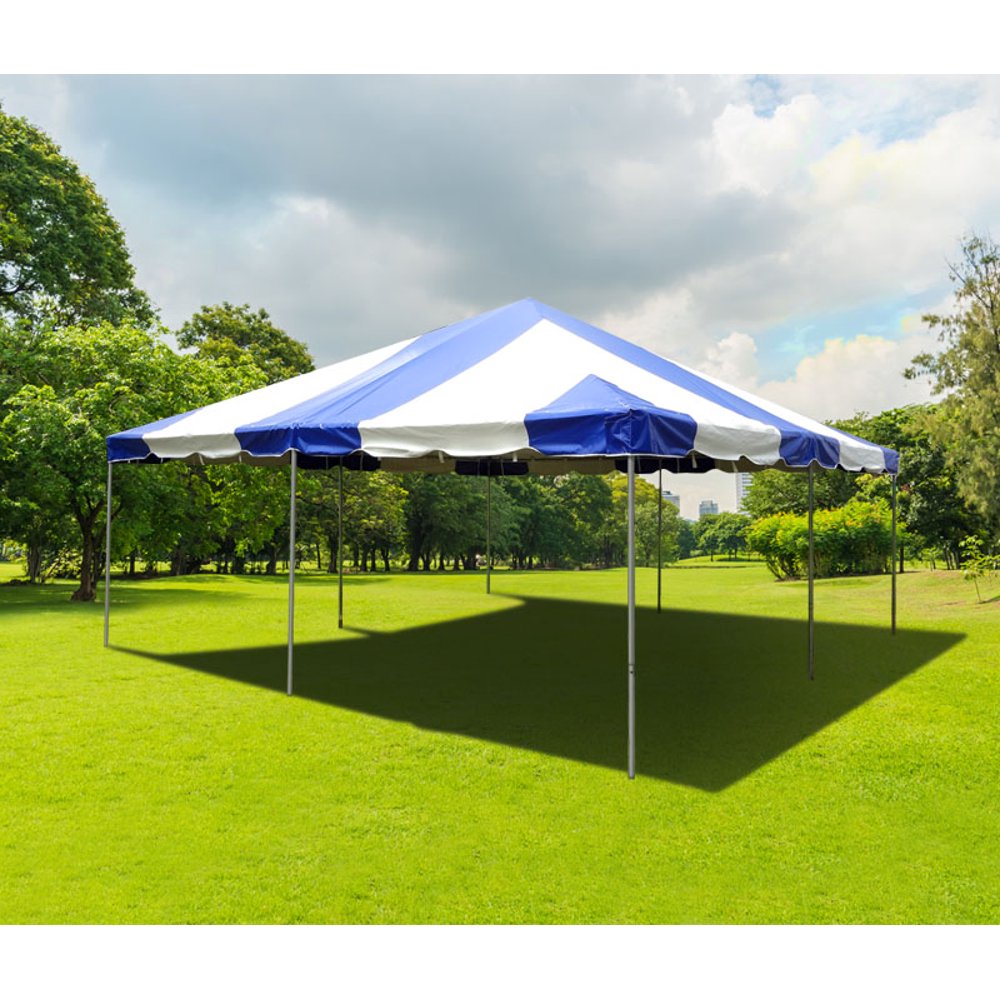 Party Tents Direct Weekender West Coast Frame Event Party Tent, 20x20 Blue