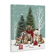 thumbnail image 3 of Stupell Industries Festive Winter Dogs Scene Animals Painting Wrapped Canvas Canvas Art Print Wall Art, 24 x 30, 3 of 7