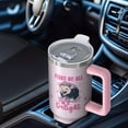 thumbnail image 4 of 1pc Possum Lovers 40oz Tumbler with Straw & Handle - Insulated Stainless Steel Cup | Holiday Gift for Man Women (Christmas, Valentine's, Birthday), 4 of 5