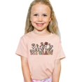 thumbnail image 2 of 1st Grade Floral Shirt for Girls Cute Back to School Flower Graphic Tee for Kids Peach Shirt Youth Small, 2 of 5