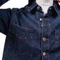 thumbnail image 5 of Camisa de mezclilla con estoperoles MCHK 6013. Manga larga, bolsillos en el pecho. MCHK  Camisa, 5 of 5