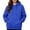 11# Blue, variant on Hoodies for Women Casual Drawstring Hooded Sweatshirts Pullover Fall Winter Clothing with Hood and Pocket Dark Green S