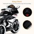 thumbnail image 2 of OLAKIDS 6V Kids Motorcycle with Forward & Reverse Switch, Headlight, Wheel Lights, Horn, Music, USB Port, 3-Wheel Ride on Toy for Toddler Aged 3+, 2 of 6