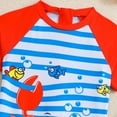 thumbnail image 6 of JUMEYU Swim for Kids Kids Boys One Piece Rash Guard Sun Protection Swimsuit Short Sleeves Zippered Swimwear Bathing Suit 5t 6t (Red,5-6 Years), 6 of 6
