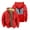 Red, variant on The Kid LAROI Before I Forget Album Zipper Jacket Long Sleeve Winter Parka Women Men Casual Fashion Coat