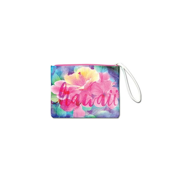 ISLAND CREW HAWAII Pouch-Large Hibiscus HI