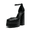 BLACK, variant on BURUDANI Women's High Chunky Platform Closed Toe Block Heels Square Toe Ankle Strap Dress Wedding Party Pumps Shoes AURELIA