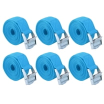 6pcs 6.5ft Cargo Tie Down Straps Lashing Straps Travel Luggage Strap Adjustable with Cam Lock Buckle for Car Truck Blue