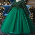 thumbnail image 4 of Robe à Paillettes de la Saint-Valentin pour Grandes Filles, Manches Longues, Robe de Princesse pour Mariage et Fête, 4 of 6