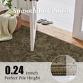 thumbnail image 6 of ATHOPE Floral 2x3 Area Rug, Machine Washable Rugs Soft Non Slip Low Pile Rugs for Living Room Bedroom Nursery Kitchen Dining Room Indoor, Small Floral Print Pattern Carpet, Brown, 6 of 8
