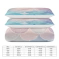 thumbnail image 2 of Mermaid Fish Scales Duvet Cover Set Themed Multicolor Polyester Bedding Set for Bedroom Decoration with 2 Pillow Shams, 2 of 6