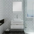 thumbnail image 7 of Fresca Lucera 30" White Wall Hung Vessel Sink Modern Bathroom Vanity w/ Medicine Cabinet, 7 of 7