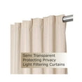 thumbnail image 7 of GFI LINEN CLUBS- Linen Rich, 50 x 108 Inch, Natural, Reverse Tab / Rod Pocket Curtains, Window Panels, Curtain Drapes Panels, Bedroom Curtains, Set of 2., 7 of 7