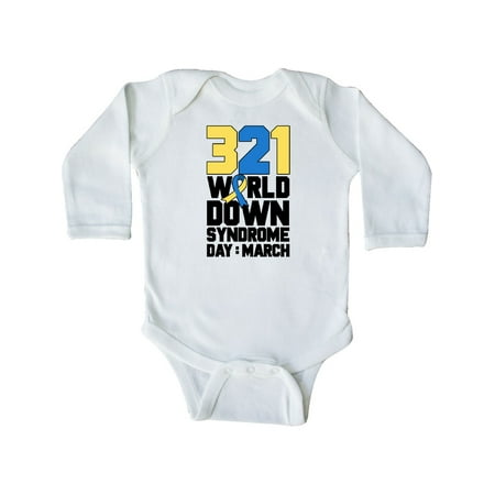 

Inktastic 321 is World Down Syndrome Day Gift Baby Boy or Baby Girl Long Sleeve Bodysuit