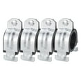 thumbnail image 1 of Unique Bargains 4Pack 1-21/32' Rubber Cushion Strut Clamp Rigid Steel Pipe Clamp for Tube Pipe, 1 of 5