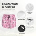 thumbnail image 6 of Lsque Cartoon Poodle Dog Printed Women's Running Shorts with Liner Pockets,Elastic Quick Dry Workout Athletic Gym Yoga Shorts,Womens High Waist Shorts-X-Large, 6 of 9
