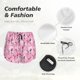 thumbnail image 4 of Balery Cartoon Poodle Dog Pantalones cortos deportivos para mujer con forro y dos bolsillos, elásticos, para entrenamiento, gimnasio, yoga-Medium, 4 of 7