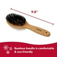 thumbnail image 3 of Coastal Pet Safari Pin and Bristle Combo Dog Brush with Bamboo Handle - 2-in-1 Wire Pin Brush and Dog Bristle Brush Design - For Dogs with Short and Long Hair - Large - 9.75" x 2.75", 3 of 6