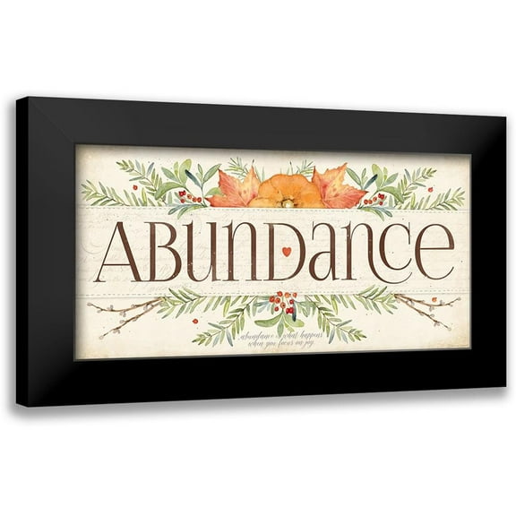 Marrott, Stephanie 14x9 Black Modern Framed Museum Art Print Titled - Abundance