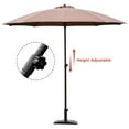 thumbnail image 2 of Costway 8,2' Hauteur Réglable Parasol Extérieur Marché Parasol Hêtre Tan, 2 of 9