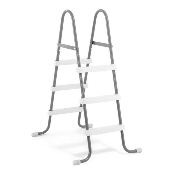 Escalera Hogar Intex De Acero Para Piscina 91 Cm 3 Escalones