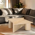 thumbnail image 2 of Meridian Furniture Pavillion Natural Coffee Table, 2 of 7