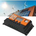 thumbnail image 3 of HUGFEGWE Solar Controller, 3 Stage Management Solar Panel Regulator 12V 24V Self Recovery LCD Display Multiple Protections for Commercial (30A) CJB91-90630, 3 of 9