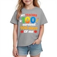 thumbnail image 1 of Tops de Manga Corta Linda con Impresión Gráfica para Niños Niños Y Niñas, Tela Suave Transpirable para la Temporada Escolar, Juego Informal, 1 of 9
