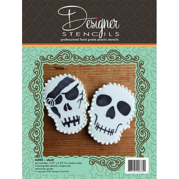 Halloween Skull Stencil and Cookie Cutter Set by Designer Stencils