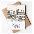 thumbnail image 1 of Italy Rome Sketch City Landscape Welcome Back Greeting Cards Envelopes Blank, 1 of 3