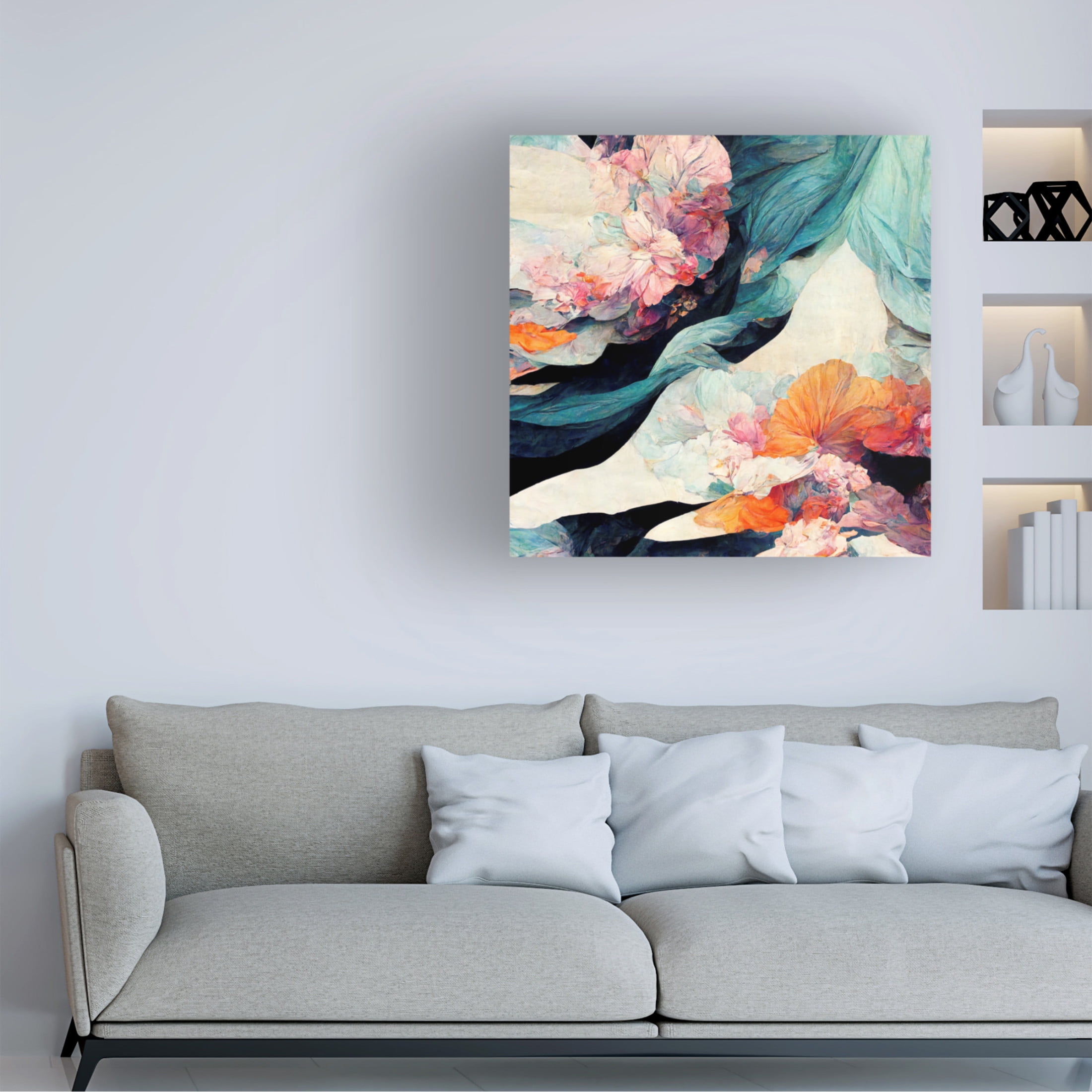 Canvas Wall Art - Sasha 'K Dreams IV' Wall Art for Living Room, Bedroom, or Office Décor by Trademark Fine Art - 18 x 18 Inches