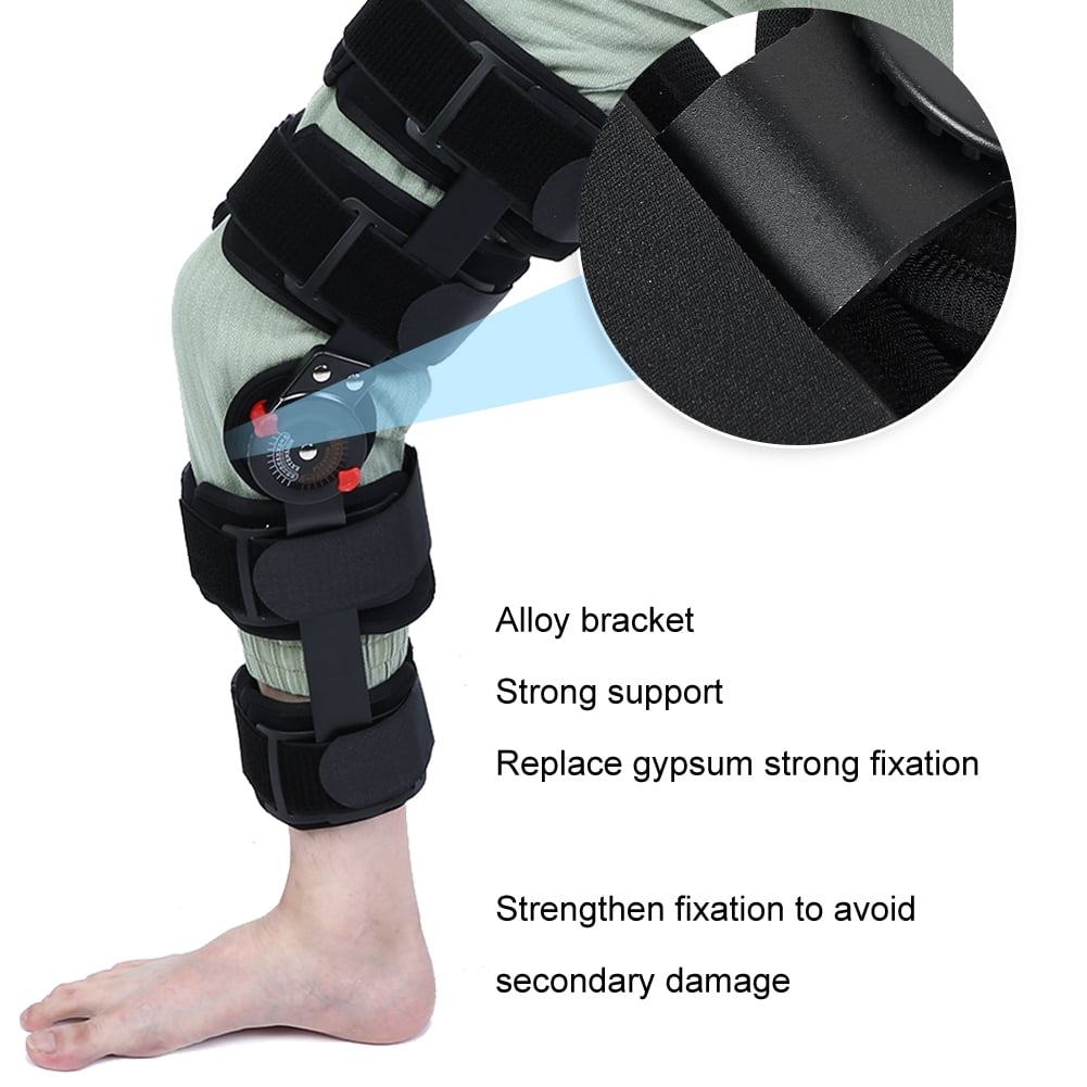 Comfortable Adjustable Leg Brace for Sprain Recovery & Knee Stability