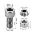 thumbnail image 2 of Uxcell M12x25mm Hexagon Socket Screw 2 Set Cylindrical Hollow Bolt Nut Kit 304 Stainless Steel, 2 of 6