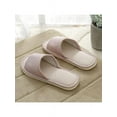 thumbnail image 4 of Men Women House Indoor Slippers Winter Warm Casual Anti-Slip Linen Plaid Shoes Sandals, 4 of 5