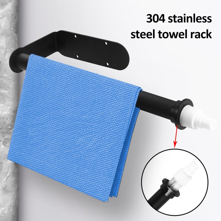 CherryHome Space-saving under Cabinet Paper Towel Holder with Spray Bottle  Multi-purpose Tissue Bracket with Built-in Spray Bottle Holder Wall Mounted  Durable 