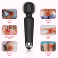 thumbnail image 3 of Powerful handheld personal massage stick - Quiet and waterproof -20 patterns and 8 speeds - Includes travel bag - Suitable for both men and women to relieve tension, muscles, back pain, and recovery, 3 of 5
