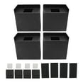 thumbnail image 2 of 4 PCS 4in L Shaped Anti Vibration Pads Rectangular Non Slip Foot Pad Bed Risers for Washing Machine Sofa Furniture, 2 of 7