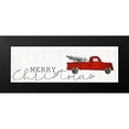 thumbnail image 2 of Kimberly, Allen 18x9 Black Modern Framed Museum Art Print Titled - Merry Christmas Truck, 2 of 5